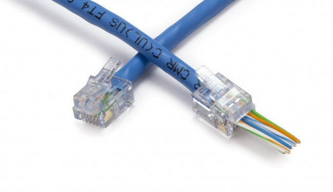 EZ-RJ12/11 Connector (50/Clamshell)