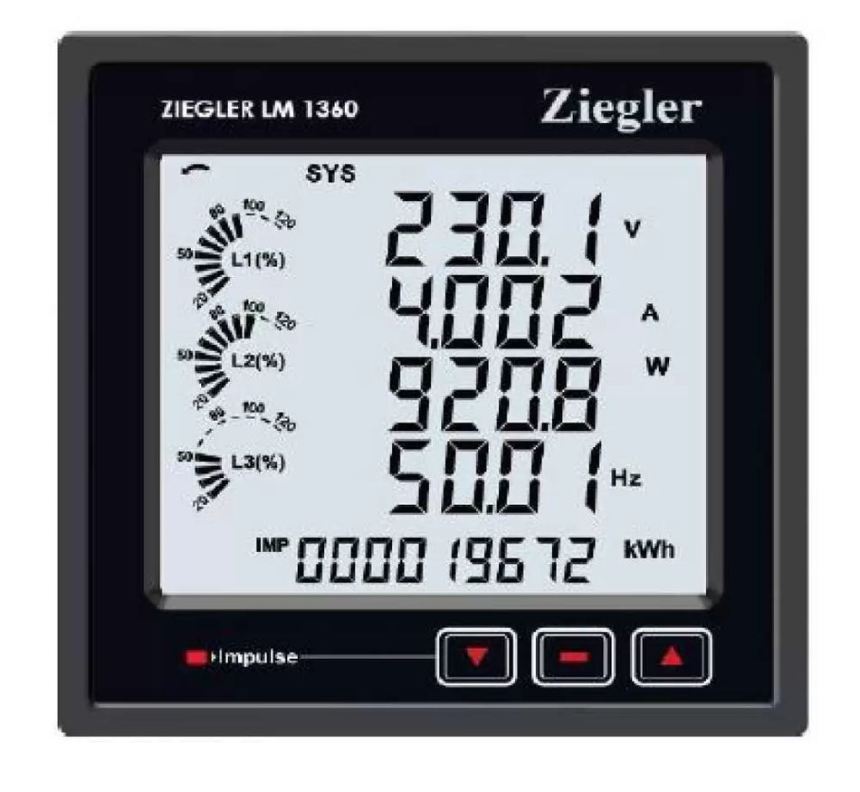 ZIEGLER Three Phase Multi-Function Digital Meter