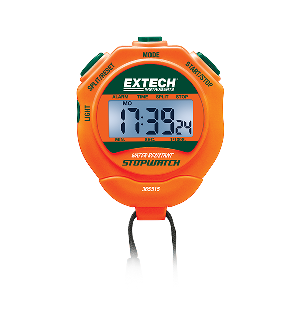 EXTECH Stopwatch/Clock with Backlit Display (365515)