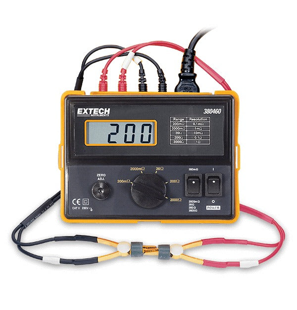 EXTECH 380460 is a Precision Milliohm Meter
