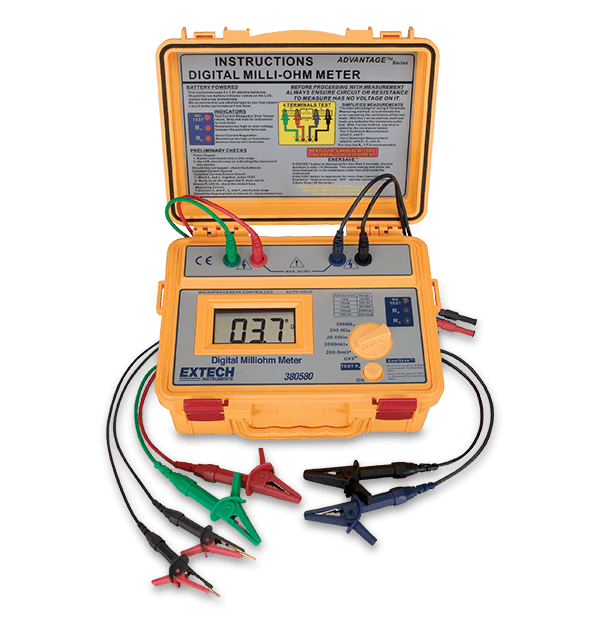 EXTECH Battery Powered Milliohm Meter (380580)