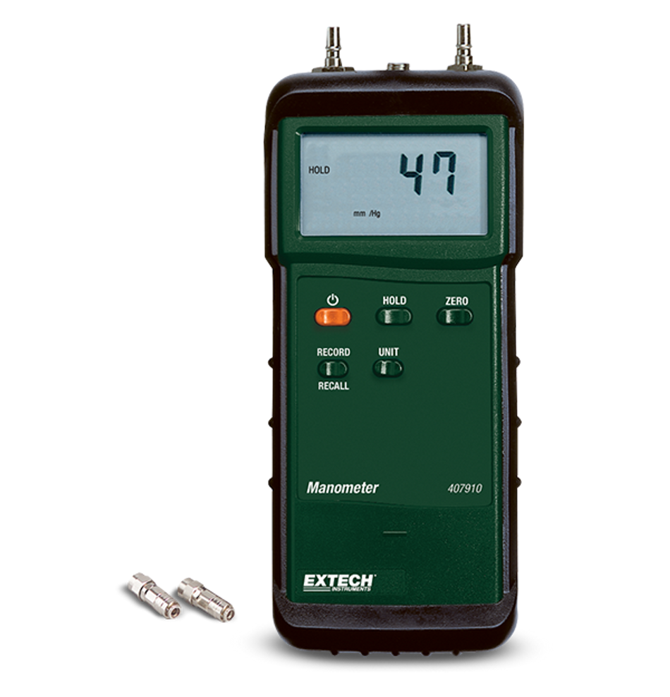 EXTECH HEAVY DUTY DIFFERENTIAL PRESSURE MANOMETER