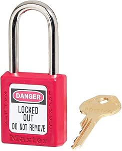 LOTO ES-PLSP-85-KD-RED Padlock (Red)