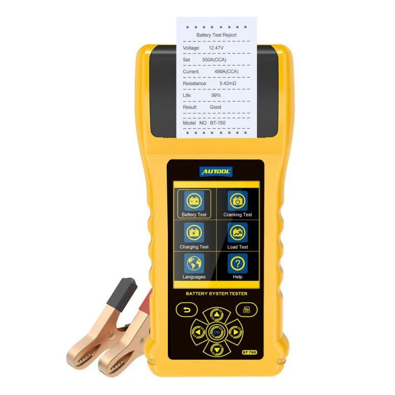 AUTOOL BT760 BATTERY TESTER WITH PRINTER