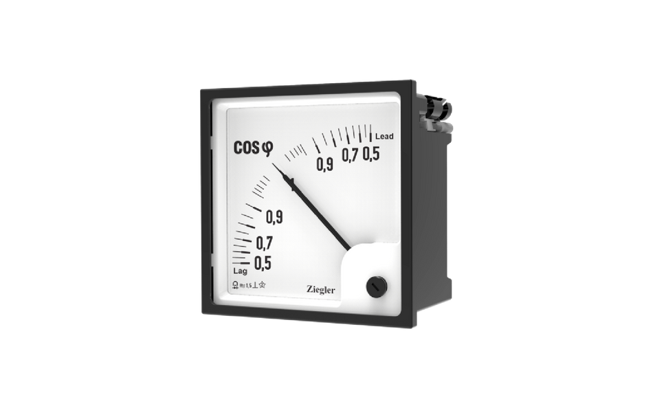 ZIEGLER Panel Meter (COS 0.5 Lead - 1 - 0.5 Lag)