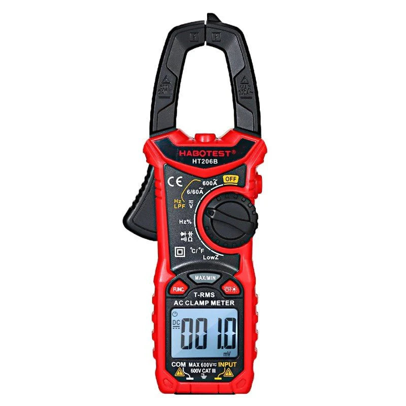 HABOTEST HT206B True RMS AC Digital Clamp Meter 600A