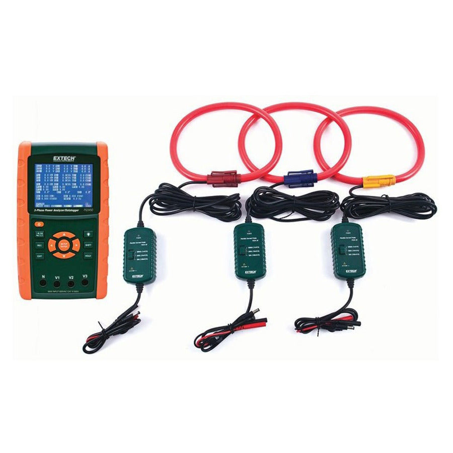 Extech PQ3450-30 3000A Datalogging Power Analyzer Kit