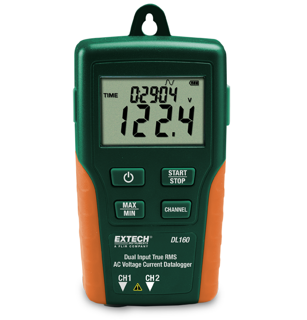 EXTECH DUAL INPUT TRUE RMS AC VOLTAGE/CURRENT DATALOGGER (DL160)