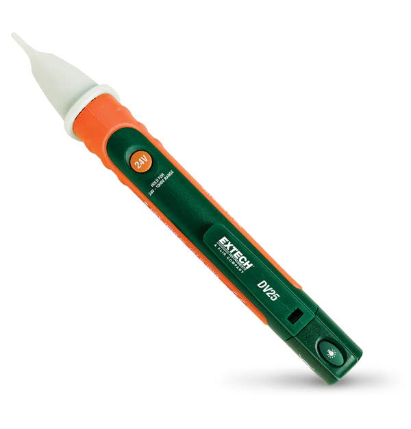 Extech DV25 Dual-Range AC Voltage Detector with Flashlight