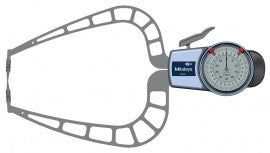 MITUTOYO 209-921 Dial Caliper Gage - Grad 0-50 mm/0.0